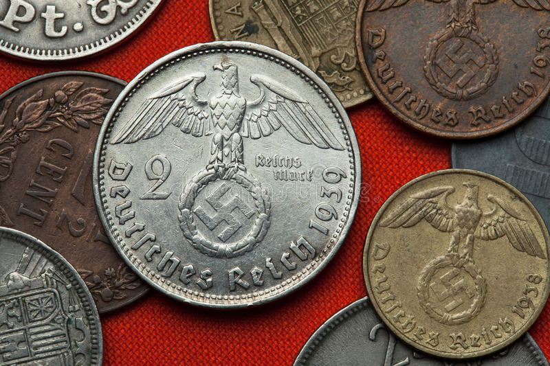 Reichsmark 1940, marchi tedeschi, monete seconda guerra mondiale, monete naziste, ww2 money