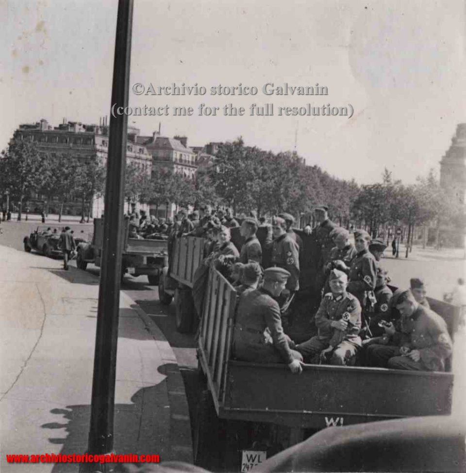 Paris 1940, Paris ww2, Paris occupazione, Paris occupied, Opel blitz, wehrmacht in Paris, wehrmacht campagna di Francia, Opel blitz