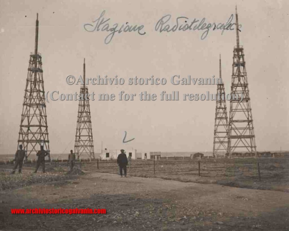 Derna 1911, derna 1912, Derna Libia, battaglia di Derna , stazione telegrafica, storia della Radio, stazione radiotelegrafica